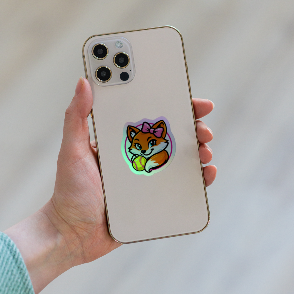 Fesity Foxes Holographic Sticker